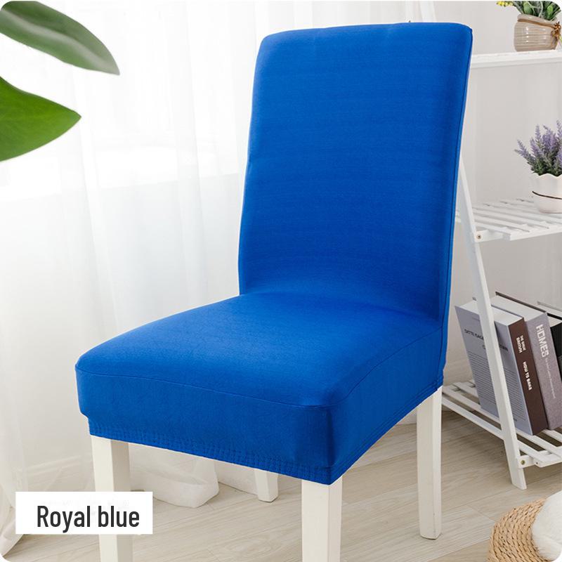 Solid Color Elastic Chair and Stool Cover for Hotel, Restaurant, or Home Dining Chairs