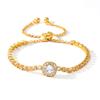 Europe and the United States hot-selling new products fashion rose gold love zircon bracelet simple alloy diamond-encrusted women's bracelet bracelet