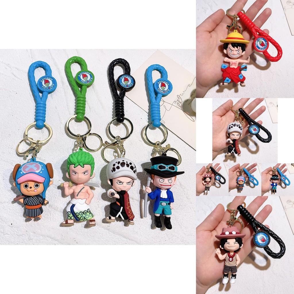 Chaveiro Elegante de Uma Peça Para Fãs de Luffy Nami Sanji Zoro Acessório de Silicone Durável