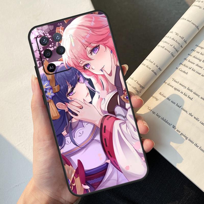 Yae Miko Genshin Impact Case For Oppo A5 Pro A15 A16 A17 A57 A77 A94 A74 A54 A76 A96 A40 A60 A80 A18 A38 A58 A78 A98
