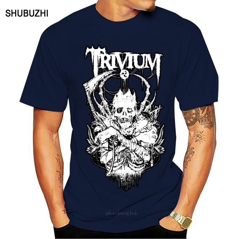 

Футболка для мужчин Trivium хэви-метал группа мужская хлопковая футболка летняя брендовая футболка европейский размер S