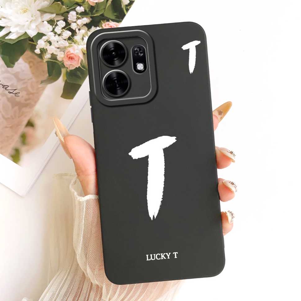 For Honor X6d X6D 5G Case LNA-NX1 Simple Lucky Letters A-Z Silicone Back Cover For Honor Play 60A 60a 5G NLA-AN00 Bumper Shell