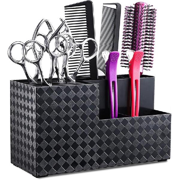 Noverlife Hair Scissors Large Storage Box, Shear Holder for Hair Salon, Scissor Holder, Hairdressing Combs Clips Scissors Professional Hairdressing