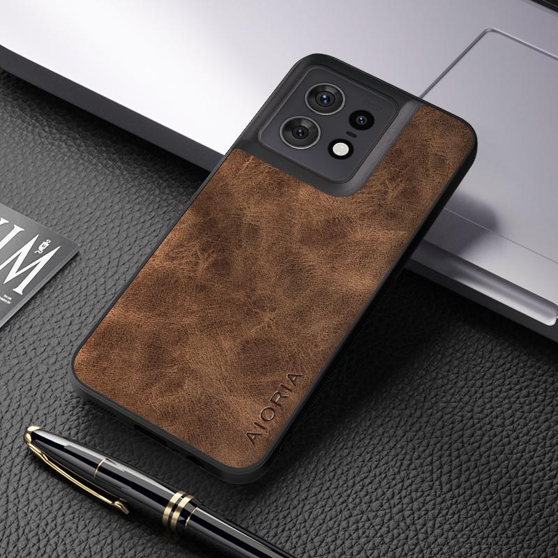 

Чехол для Motorola Moto Edge 50 Pro Ultra G Play G Power 2024 X50 Ultra Luxury, чехол из искусственной кожи для Moto G Stylus 2024, чехол Moto Edge 50 Ultra коричневый