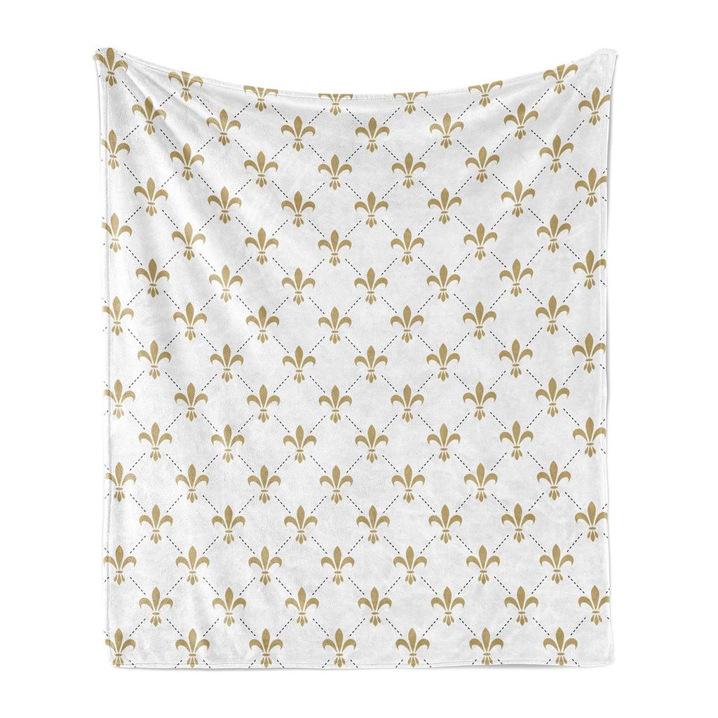 Iris pattern emblem design digital-printed polyester Bedroom velvet flannel cover blanket Fleece soft cover blankets for beds