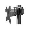 Support D'écran Plat - NEWSTAR - FPMA-D550D3BLACK - Noir - 3 Écrans - VESA 75x75