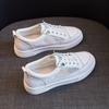 Leder Kleine Weiße Schuhe frauen Sommer Neue Alle-spiel Mesh Atmungsaktiv Casual Sport Schuhe Flache Weiße Schuhe