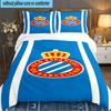 Set Biancheria da Letto 3 Pezzi Design Calcio Espanyol, Ideale per 1 Copripiumino e 2 Federe Perfetto per Regalo di Natale, Ideale per Camera da Letto, Dormitorio