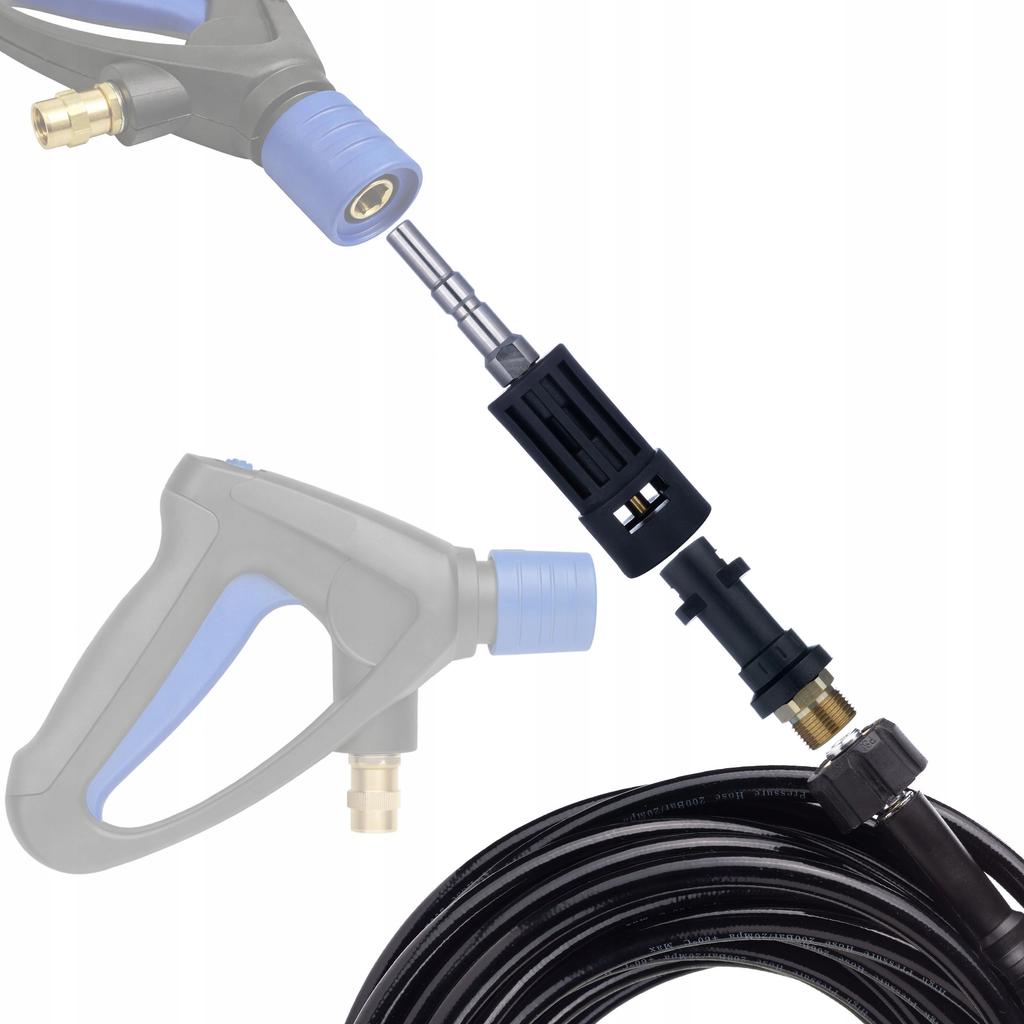Rosfix Furtun pentru Canalizare BayoJet Pro 20M – Compatibil cu Nilfisk și Kranzle D12 | 2 Duze | Presiune 200 bar
