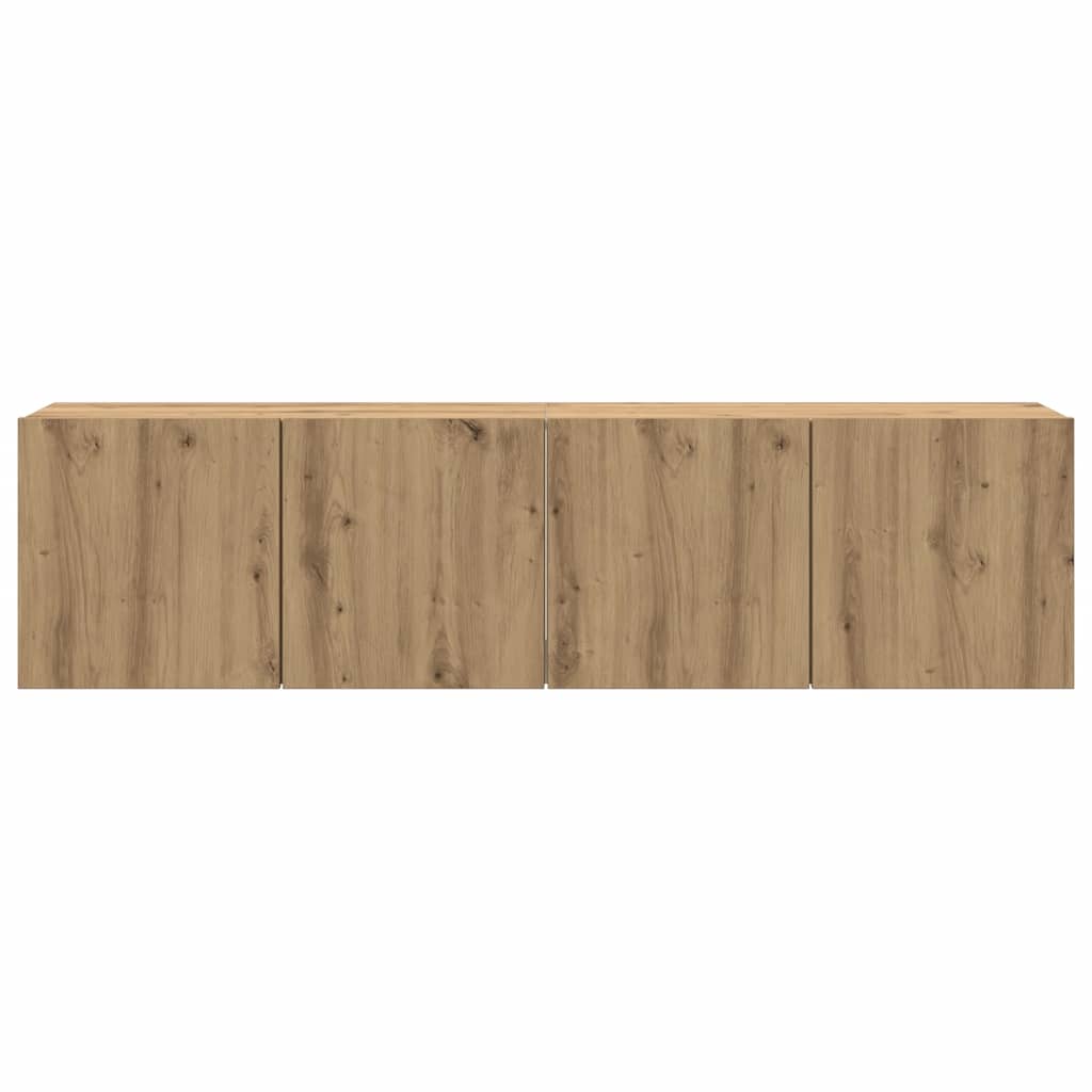 TV Wall Cabinets 2 pcs Artisan Oak 80 x 30 x 41 cm