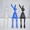 Creative Home Decor Rabbit Statue Abstract Art Sculpture Desk Living Room TV Cabinet Wine Cabinet Handicrafts Ornaments