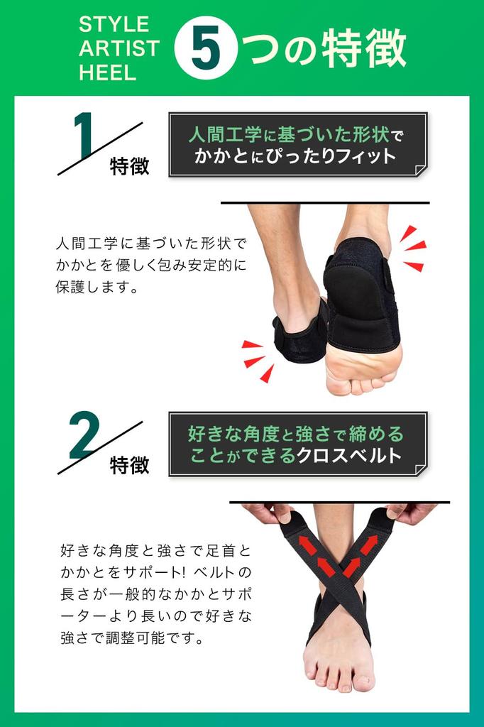 By an Apprecia Heel Heel Shock 2 Standing Heel Care 2 1 Pair and Right [Supervised Acupuncturist] Supporter, Protection, Absorption, Belts, Work,