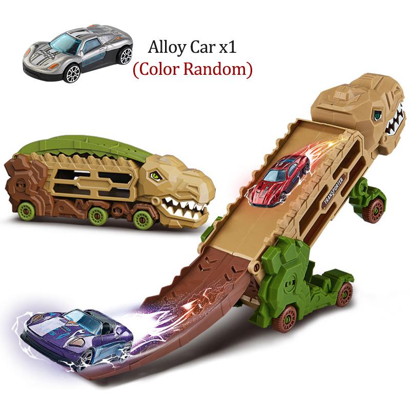 

Мини-динозавр-тягач, игрушечный транспорт, морфированный трек, катапультируемая модель автомобиля, подарок для мальчика