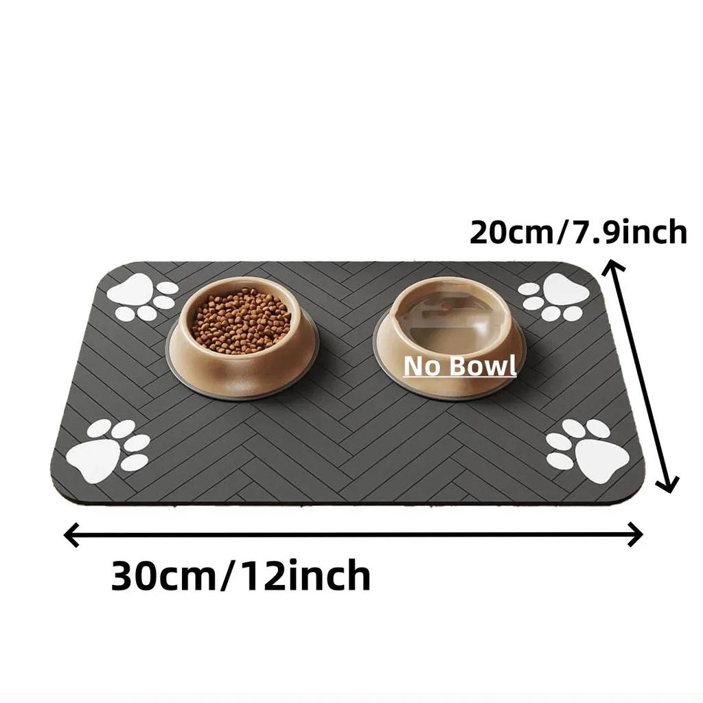 Pet Diatomaceous Earth Mat Cat Dog Feeding Mat Anti-Spill Waterproof Easy to Clean Pet Absorbent Quick-Dry Dining Mat