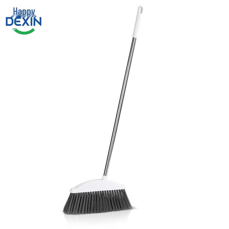 Deli Household Soft Bristle Broom & Squeegee серый