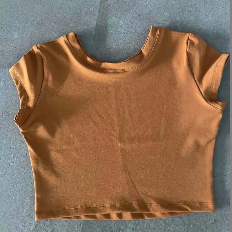 Summer New Style Slim Tight-fitting Women's Fitness Short-sleeved