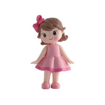 Happy Girl Baby Shower Little Princess Birthday Party Supplies  Gifts Cake Decorating Tools Miniatures Cake Topper Figurine