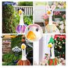 1 Set Porch Goose Eyelashes Kit with Tweezers Glue Colorful Reusable Outdoor Yard Lawn Goose Statue Fake Lashes Decoration