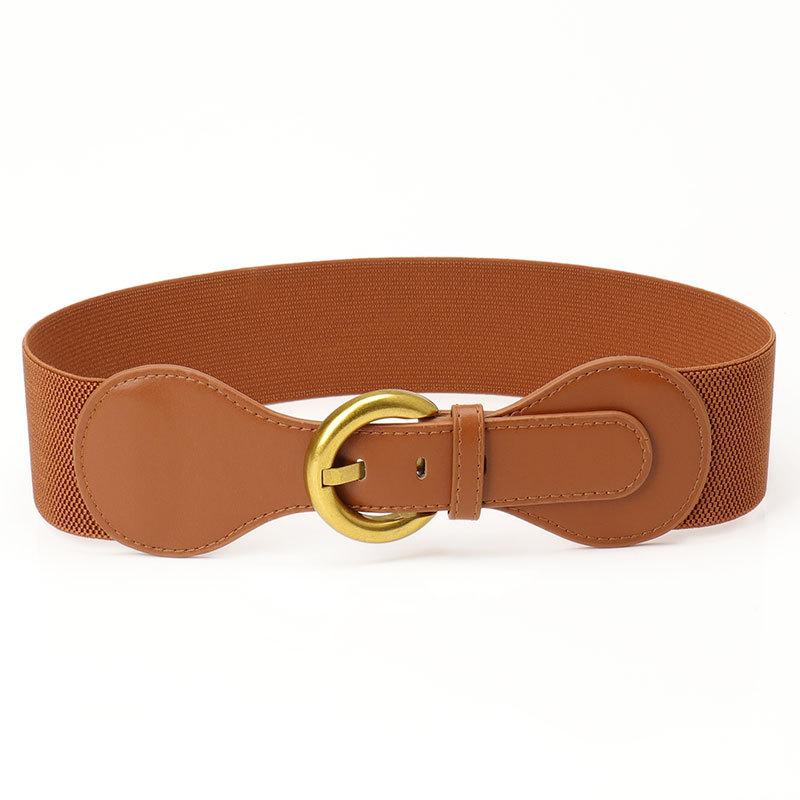 Belt women s new retro versatile with coat skirt jacket waist women s belt elastic elastic waist seal верблюд