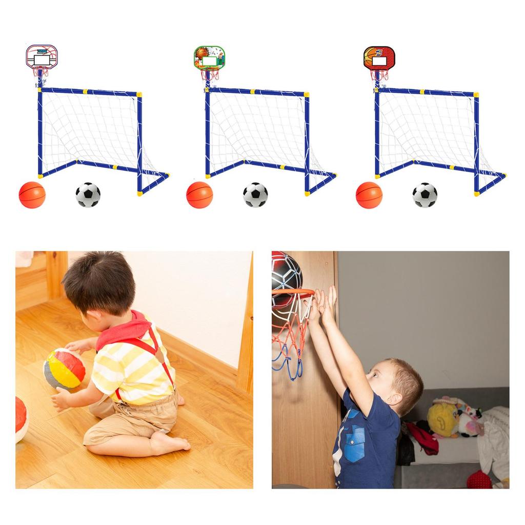 for Kids: Basketball Hoop And Soccer Goal Combo