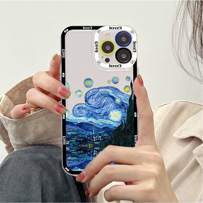 Van Gogh Oil Painting Phone Case for iPhone 11 12 13 Mini Pro Max 14 Pro Max Case shell
