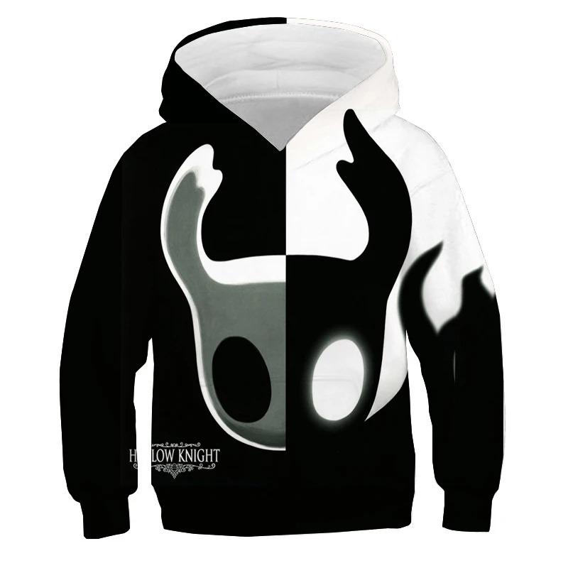 Hollow Knight Print Hoodies Men's Sweatshirts Autumn Pullover Boys Tracksuit Y2k Tops Anime Hoodie Kids Clothes