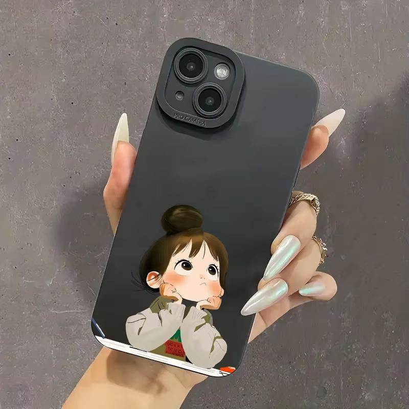 Cute Angry Little Girl Printed Silicone Case For Samsung Galaxy S25 S24 S23 S22 S21 Ultra Plus S20 FE A15 A35 A54 A55 Soft Cover