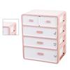 Skříňka na uskladnění spodního prádla 4vrstvý zásuvkový design Zesílený organizér na podprsenky a kalhotky s
