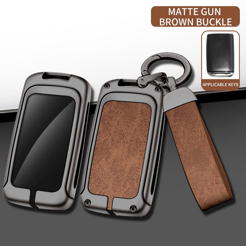 Zinc Alloy Leather Car Key Case For Mazda Skyactiv 3 2 6 Cx5 Cx30 Cx3 Cx8 Cx8 Cx9 Mx5 Atez Onkesera Key Case Car Keycase