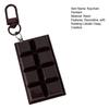 Simulated Chocolate Keychain Pendant Mini Realistic Chocolate Charm for Bags