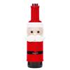 Knitted Santa & Snowman Wine Bottle Covers - Christmas Party Decor