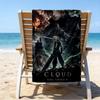 Cloud's Fantasy Journey Game Beach Towel - Soft, Absorbent Microfiber, Lightweight, Ideal for The Beach, Parties, Travel, Camping fan gifts