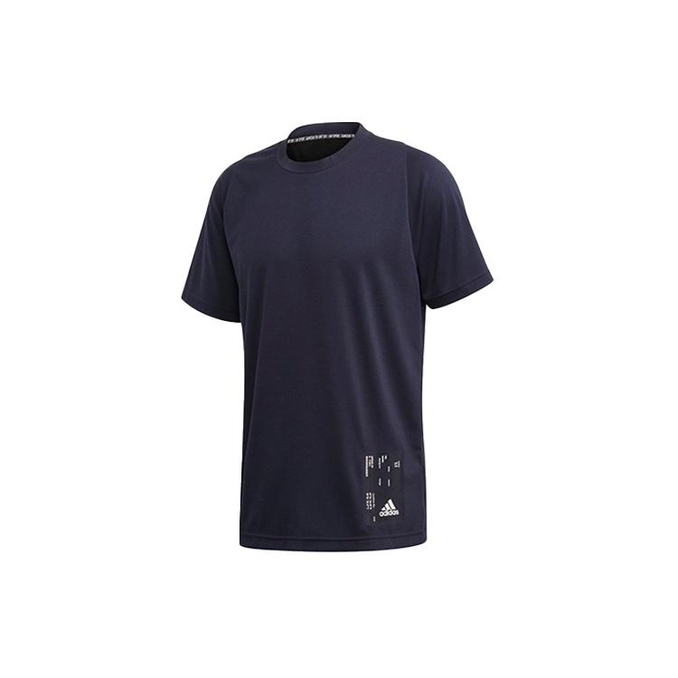 adidas Training Sports Round Neck Short Sleeve  Blue  Men s FL3624 M