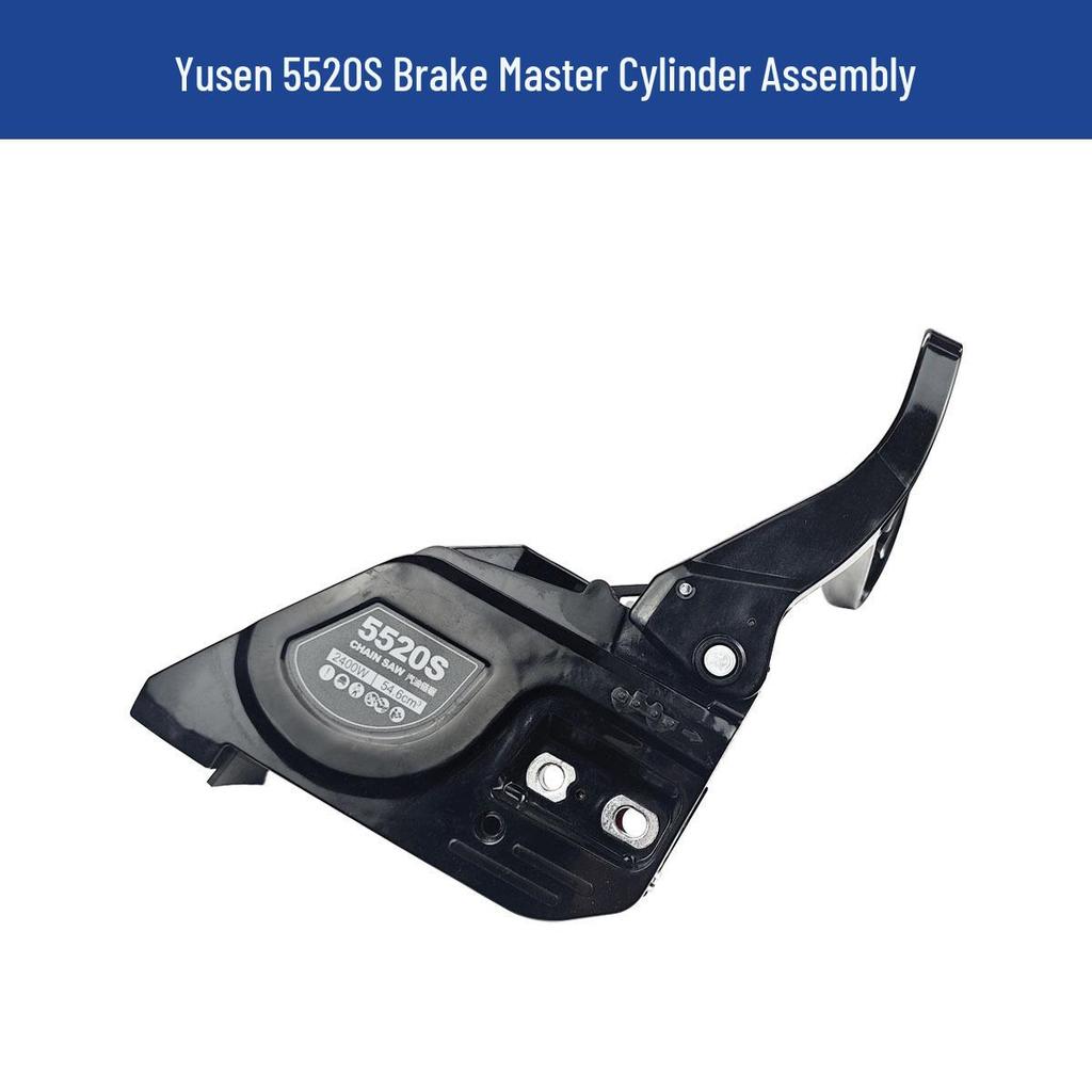 Yusen Chainsaw 5520 Parts: Cylinder, Carburetor, Clutch, Drive Disc, Pull Starter, Ignition Coil, Air Filter.