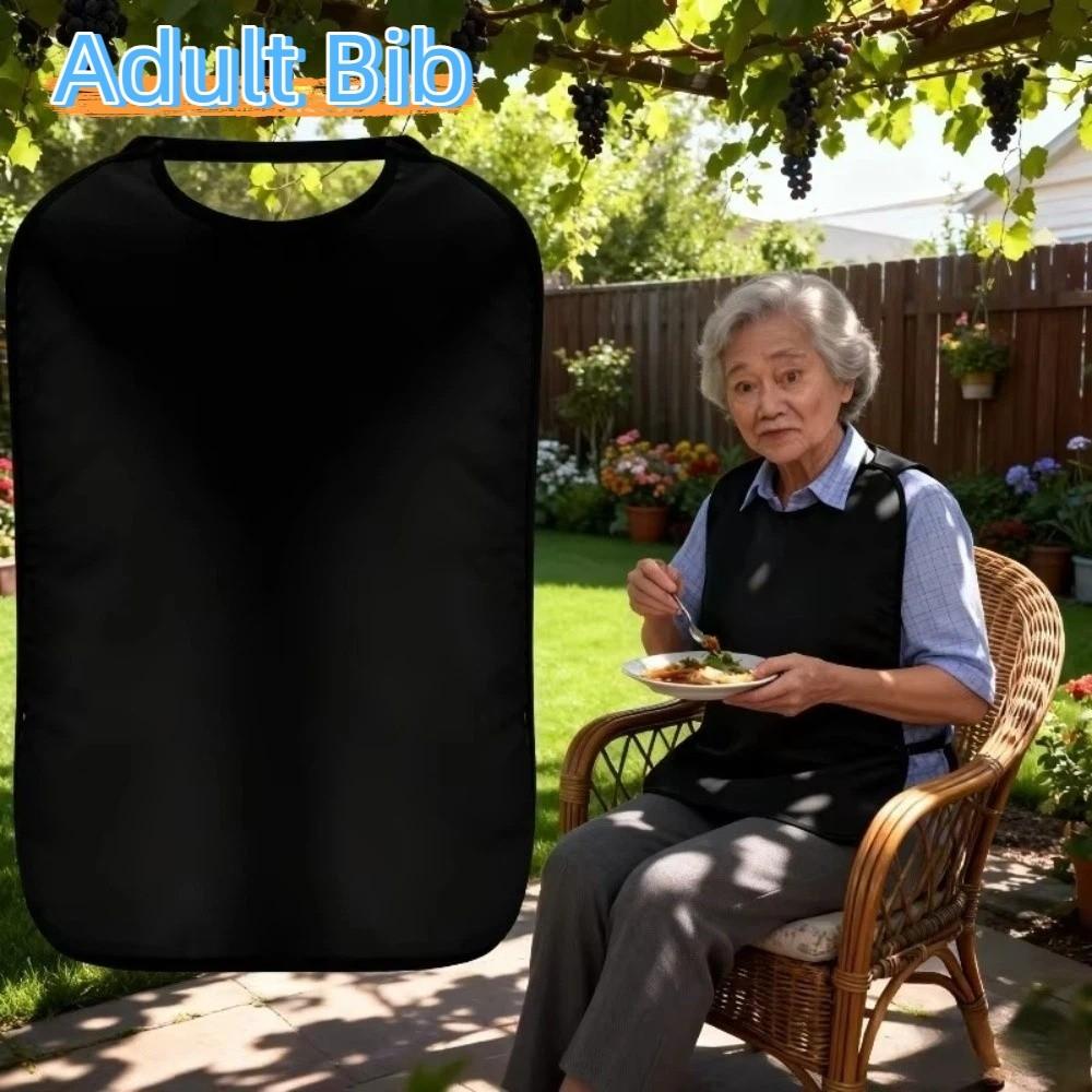 Elastic Rice Pocket Bib Washable Dining Bibs Soft Saliva Towel  Elderly Care
