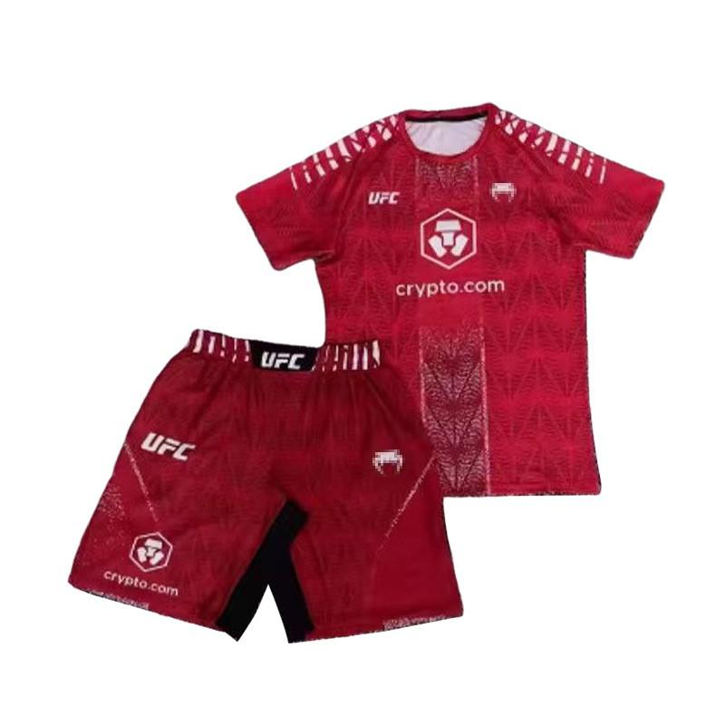 Set di allenamento Muay Thai Boxing da uomo T-shirt elasticizzata ad asciugatura rapida Pantaloncini Abbigliamento sportivo Palestra Sport da combattimento