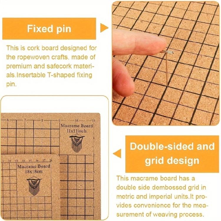 Portable Weaving Board Set Craft Mat with Instructions Reusable Braiding Board