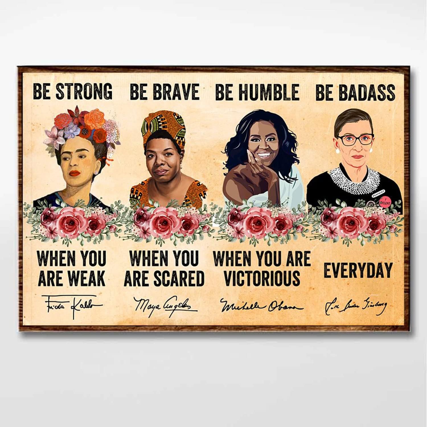 Vintage Notorious RBG Ruth Bader Ginsburg Poster Metal Aluminium Tin Sign  Wall DecorAluminum 20x30cm（7.8x11.8inch）