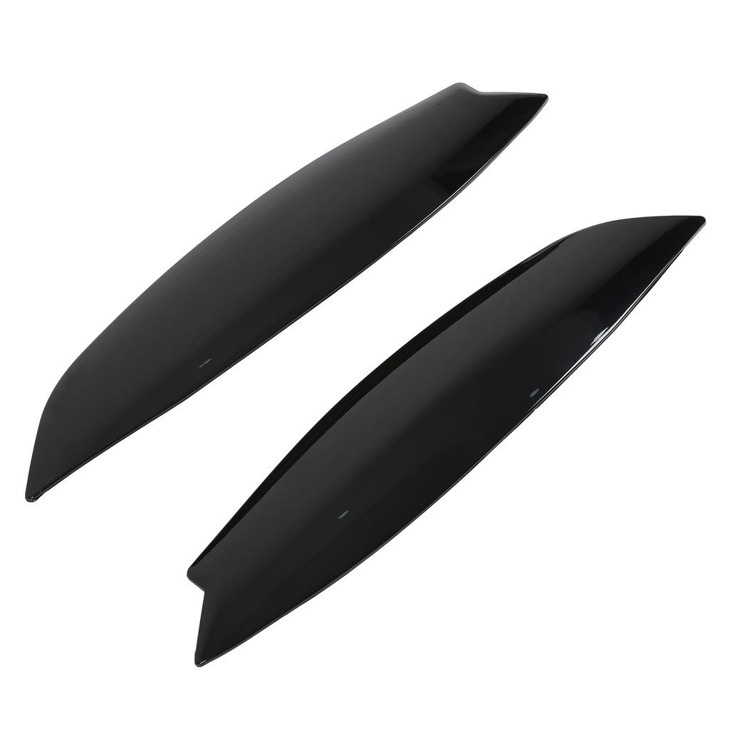 Pair Glossy Black Head Light Lamp Eyebrow Cover Trim Replacement for MK5 2003?2008
