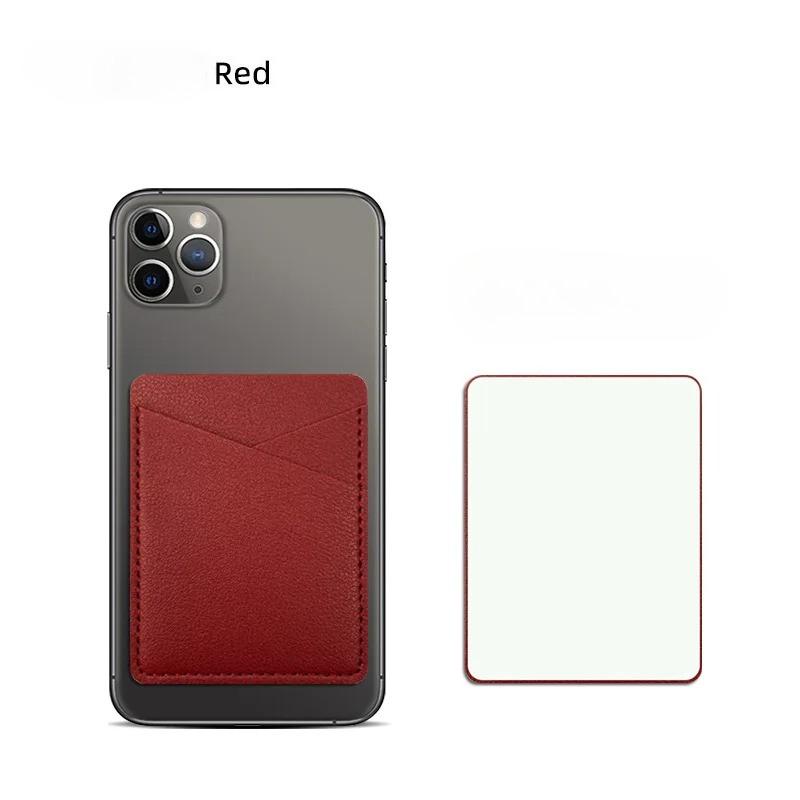 PU Leather Phone Wallet Case, Self-Adhesive Card Holder for Credit ID Cards, Fashion Sticker Back Cover Hot Sale