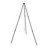 Cooking Tripod Foldable Campfire Tripod with Chain and Carrying Bag Aluminum Alloy for Outdoor Cooking Black