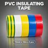 5pcs Flame Retardant Electrical Tape Set Assorted Insulating Tape PVC Electrical Tape  Industrial
