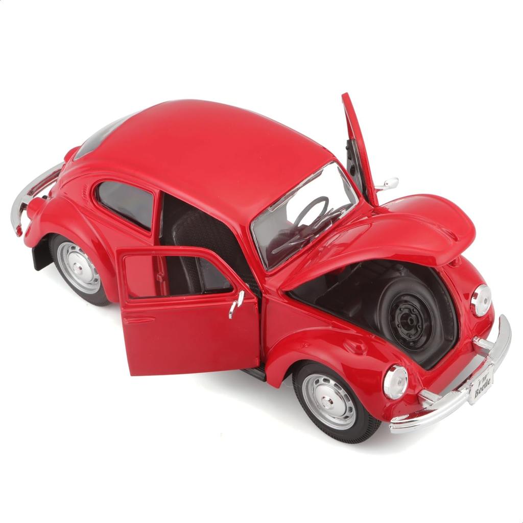 Volkswagen Beetle 1/24 Scale Diecast Model, Finished In Red (product Number 31926) [parallel Import]