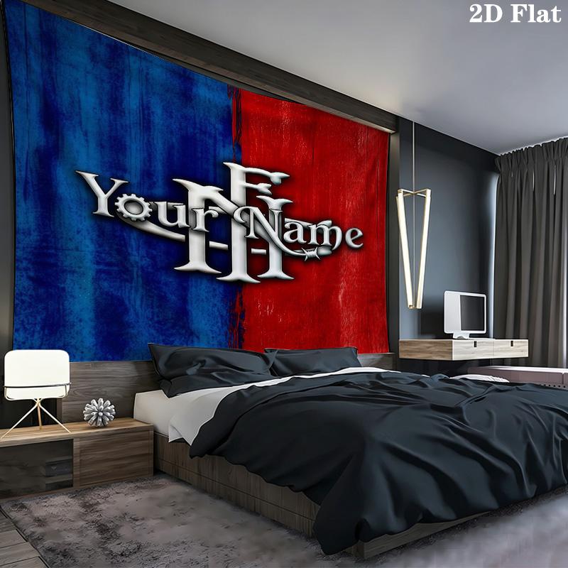 Club Nacional De Football Custom Name Wall Tapestry Aesthetic Wall Hanging Printed Fabric Blanket Decorative Tapestries for Bedroom Living Room Home D