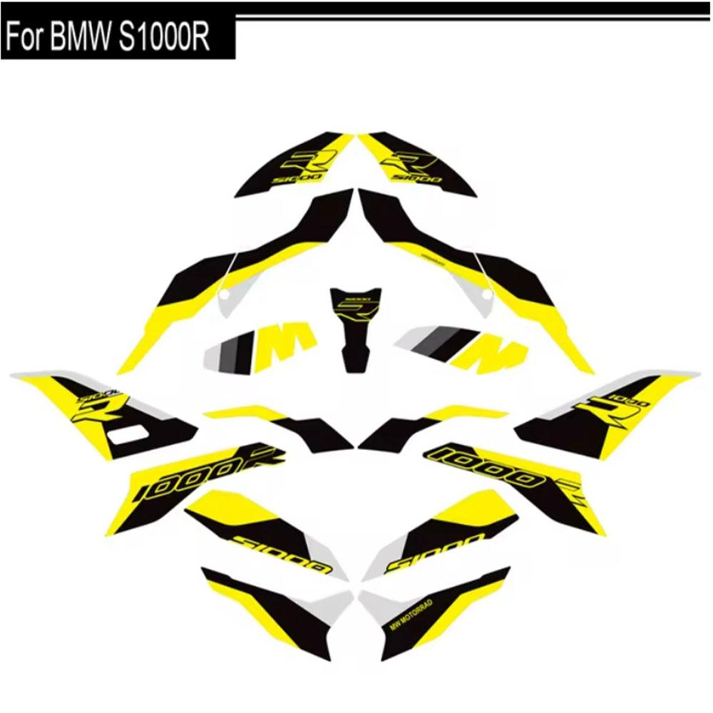 S1000R Motorcycle Body Fairing Protector Tank Knee Pad Stickers Decals For BMW S1000R S1000 R S1000 M M1000R 2021 2022 2023 2024