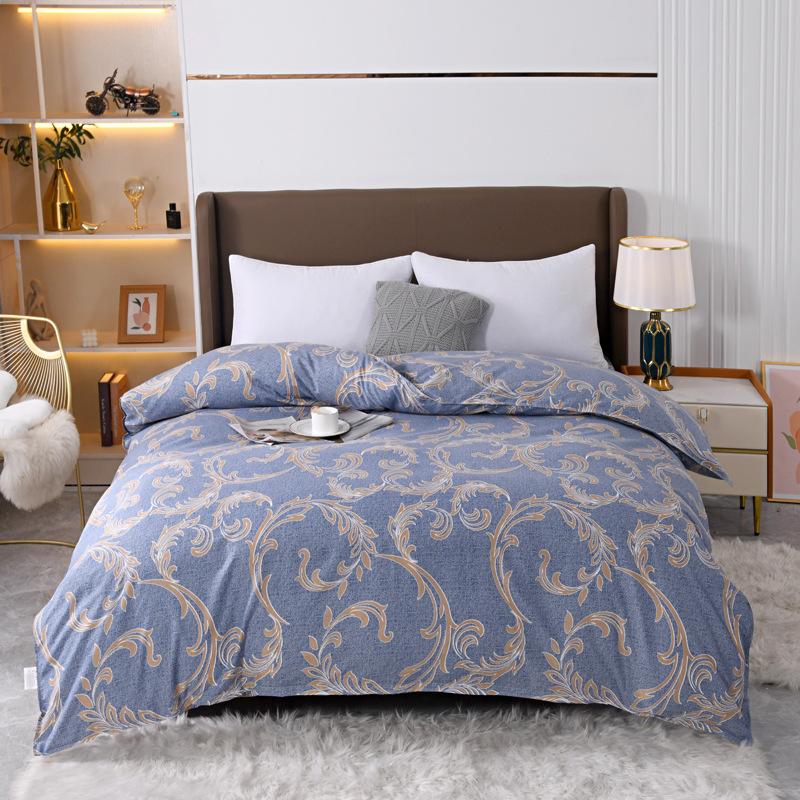 With Duvet Flannel Brushed Cover Washed Cotton Thermal Insulated Bedding For Hostel 150x200cm To 220x240cm