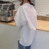 Koszula damska z klapami, długim rękawem, zapinana na guziki, z kieszeniami naszywanymi, luźna, jednokolorowa, codzienna, robocza