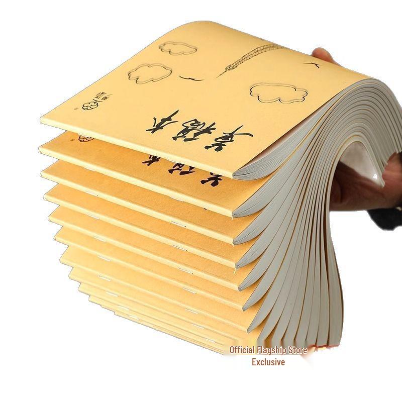 Set of 10 Thick Blank Scratch Notebooks for Students and Exam Prep, Eye-Protective Paper