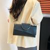 PU Synthetisches Leder Damen Schulter Umhängetasche Mode Lässig Abendessen Alligatormuster Klappe Handtasche und Geldbörse