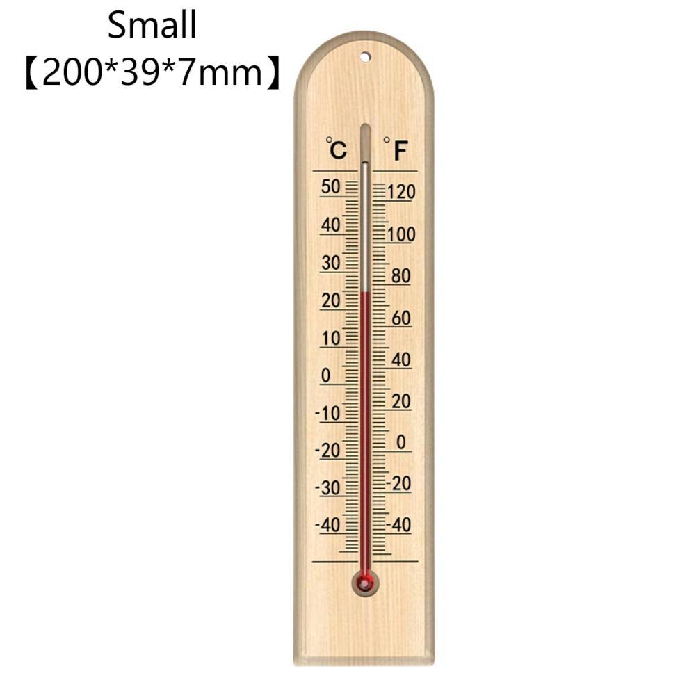 Wooden Thermometer Wall Thermometer Natural Wood Construction